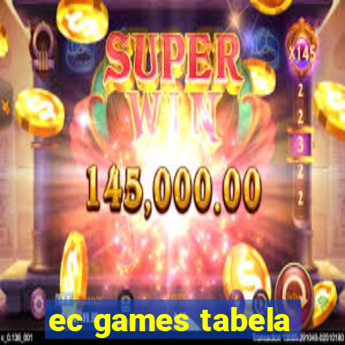 ec games tabela